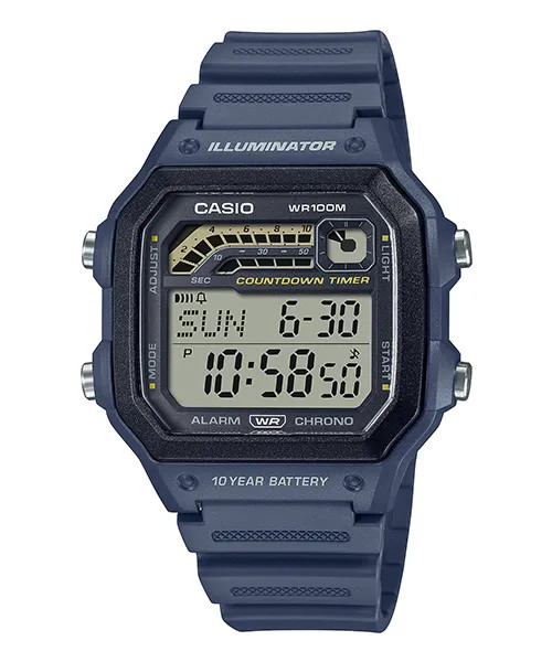 Đồng hồ Nam Chính hãng CASIO WS-1600H-2A - Pin 10 năm