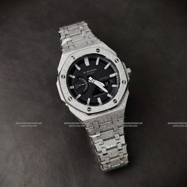 G-SHOCK GA-2100AP - FROSTED METAL BLACK & WHITE G-SHOCK GA-2100AP - FROSTED METAL BLACK & WHITE