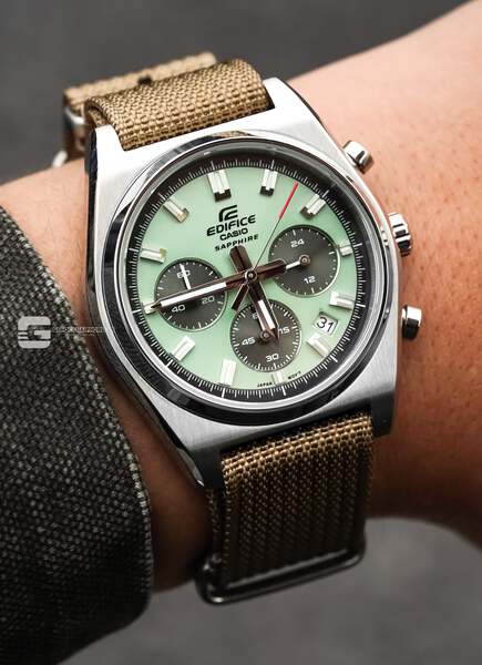 CASIO EDIFICE EFB-730D-3A ( Lên dây vải NaTo )
