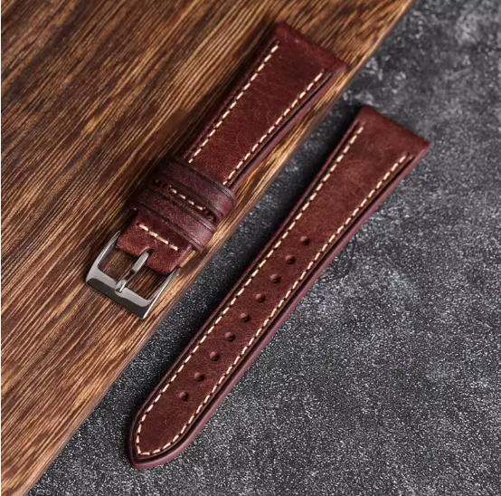 Dây da BÊ Ý - loại 1 RETRO - size 18mm/ 19mm / 20mm/ 21mm/ 22mm