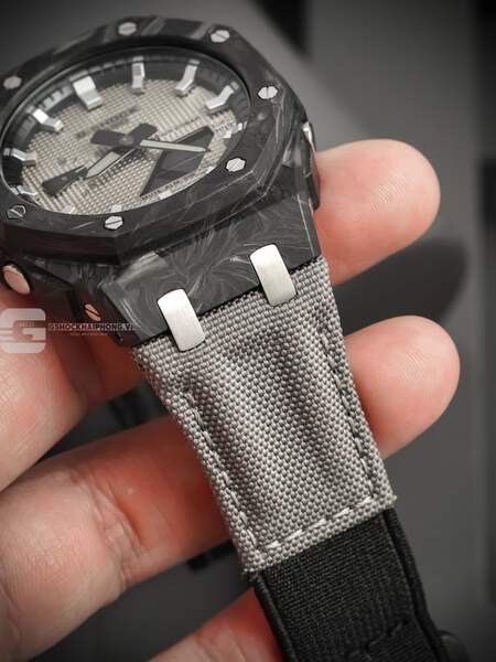 G-SHOCK GA-2100AP - WAFFLE METAL X CARBON VELCRO CASE