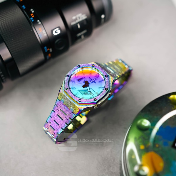G-SHOCK GA-2100AP - TITAN STARDUST METAL RAINBOW