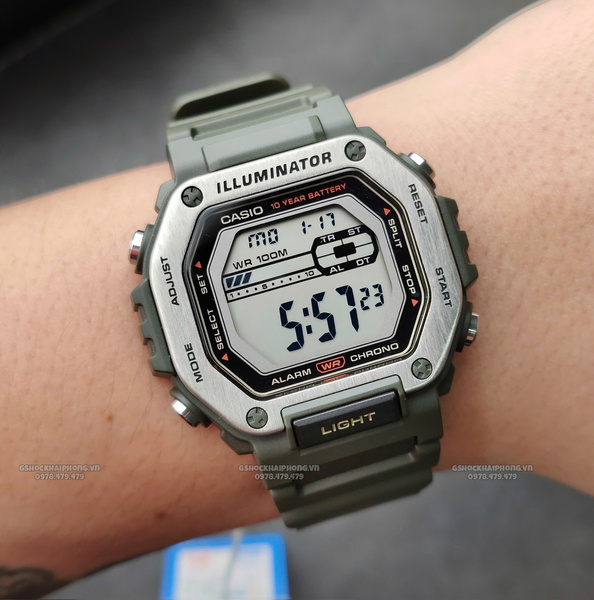 Đồng hồ Nam Chính hãng CASIO MWD-110H-3A - Pin 10 năm