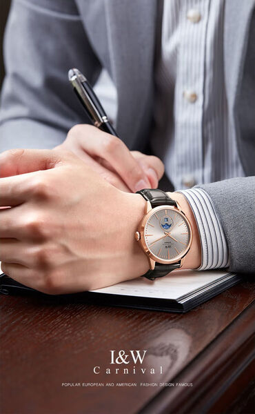 Đồng Hồ Nam I&W Carnival IW541G-1 (Mạ vàng 18k)