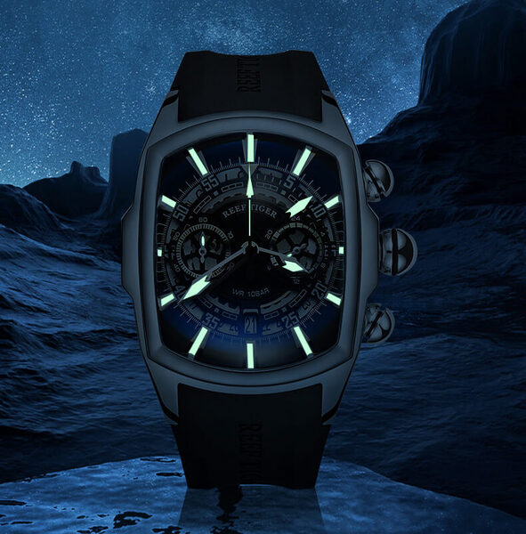 Đồng hồ nam Reef Tiger Aurora Series Tank Chronograph RGA3069G-1
