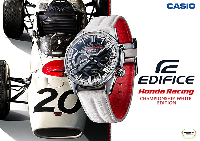 CASIO EDIFICE x Honda Racing ECB-S100HR-1A : Sự tôn vinh của một huyền thoại. 