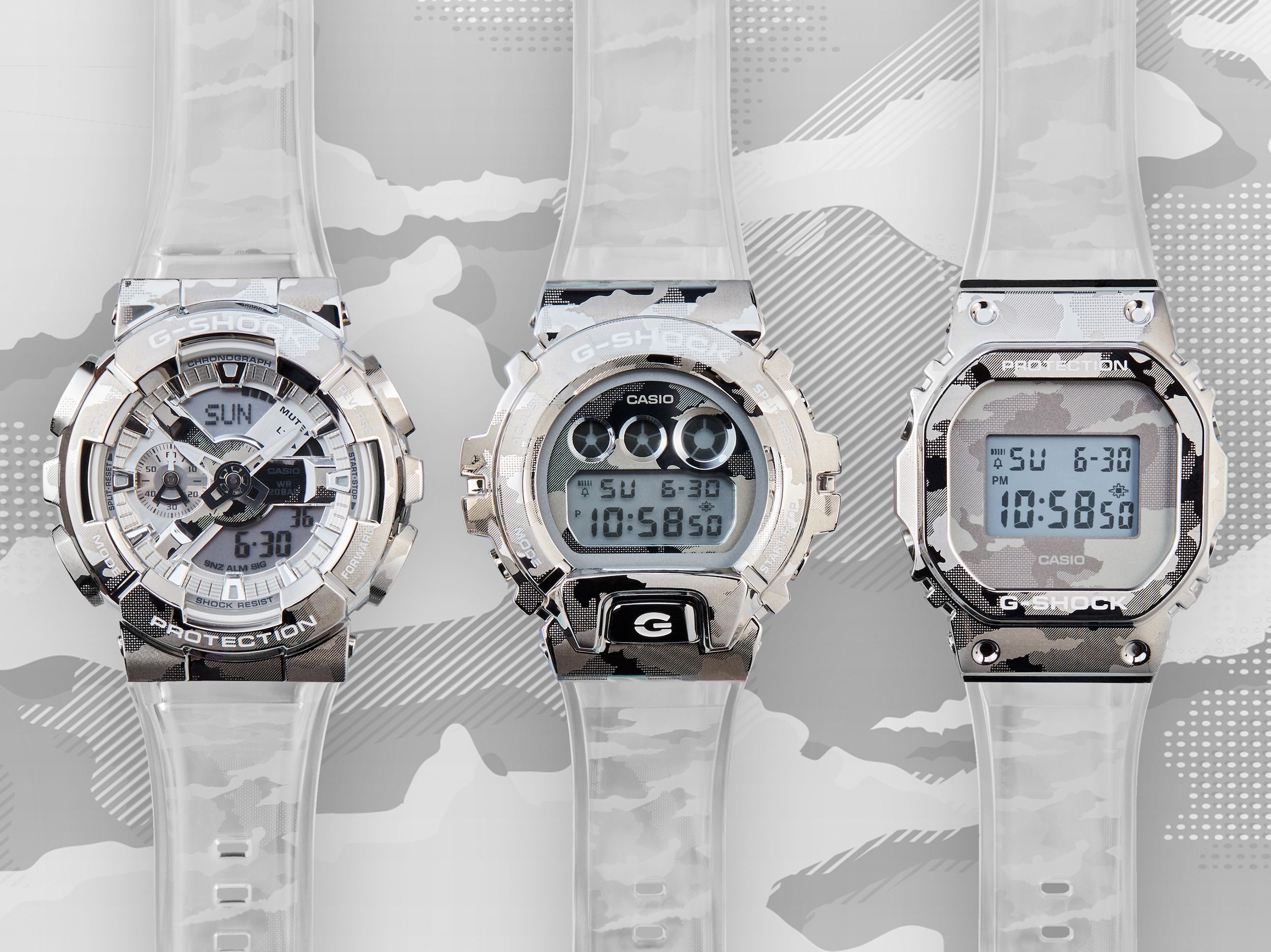 Series G-SHOCK SCM - Khi đem họa tiết Camo trên những khối kim loại. 