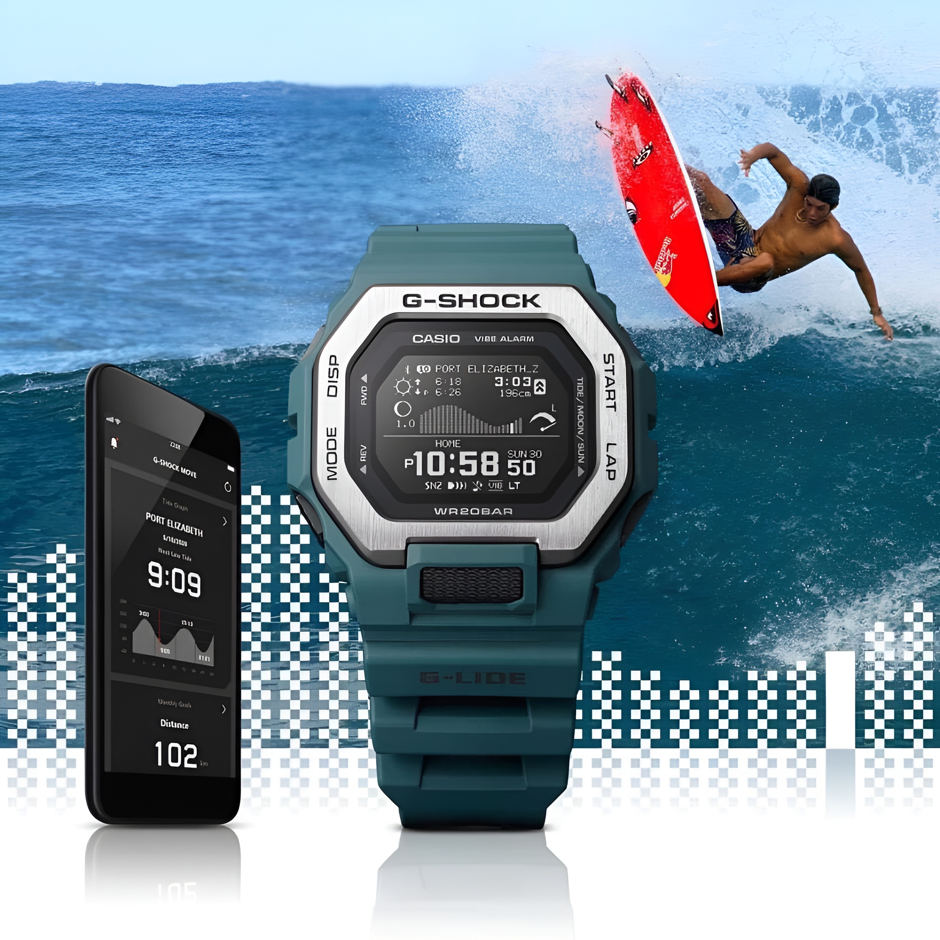 G-Shock GBX-100: Kỷ Nguyên Mới Của Đồng Hồ Lướt Sóng Và Thể Thao