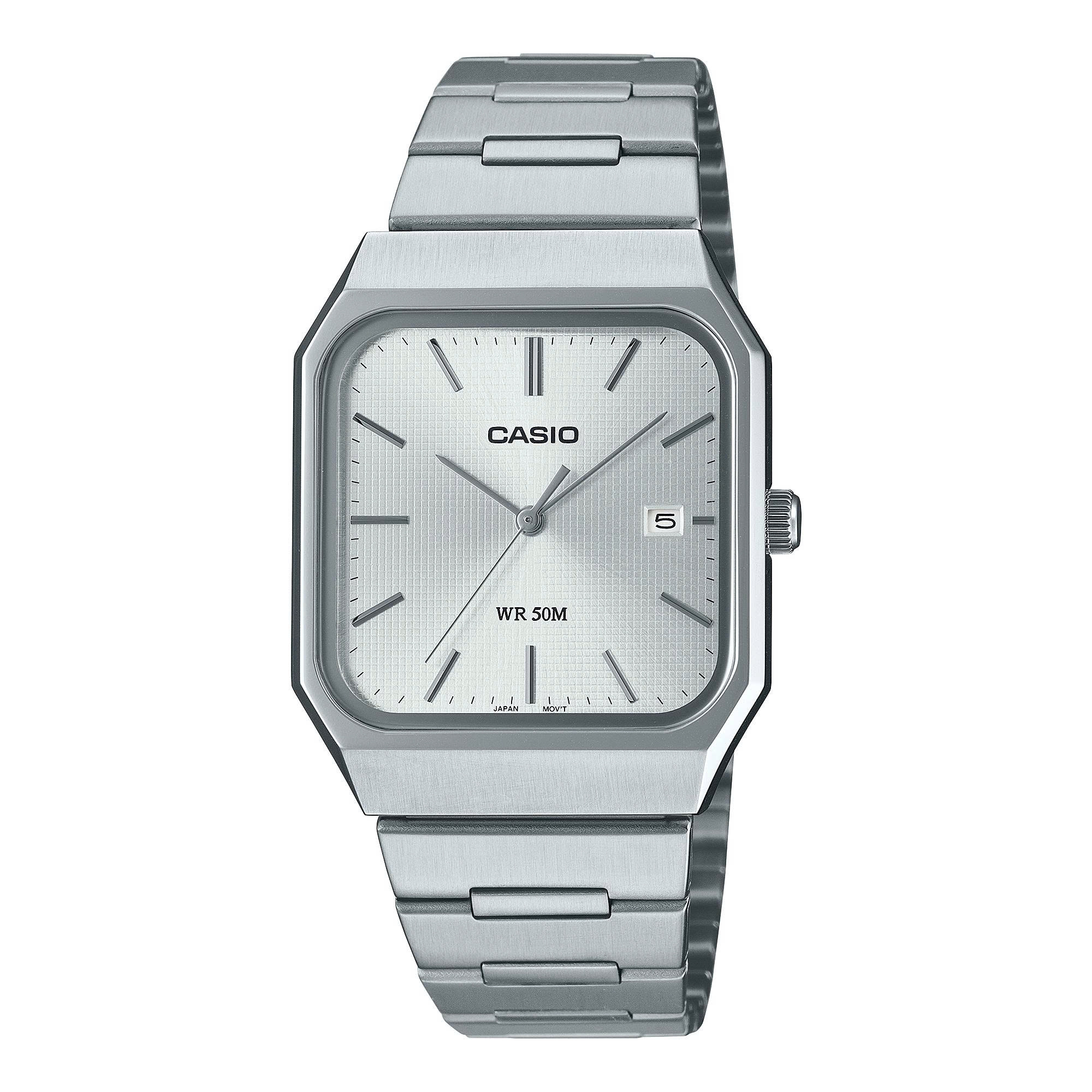 CASIO MTP-B185D-7A – NÉT ĐẸP VINTAGE TRONG THIẾT KẾ MẶT VUÔNG HIỆN ĐẠI